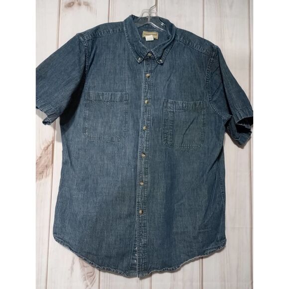 Scandia Woods Men Shirt‎ Extra Large Chambray - Picture 1 of 6